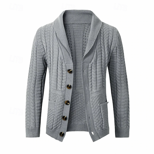 Gebreide cardigan trui voor heren – Fabian