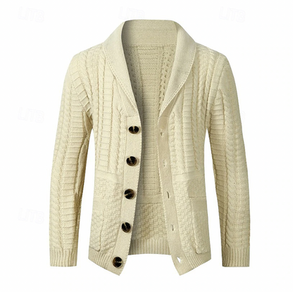 Klassieke heren cardigan met knoopsluiting – Noah