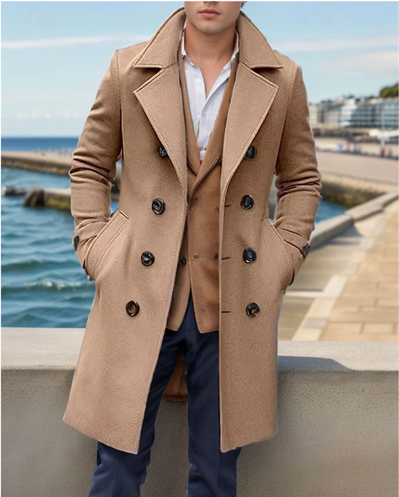 Stijlvolle waterafstotende trenchcoat voor heren – Arthur