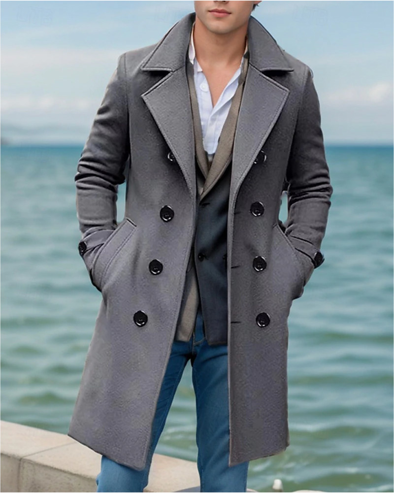 Stijlvolle waterafstotende trenchcoat voor heren – Arthur