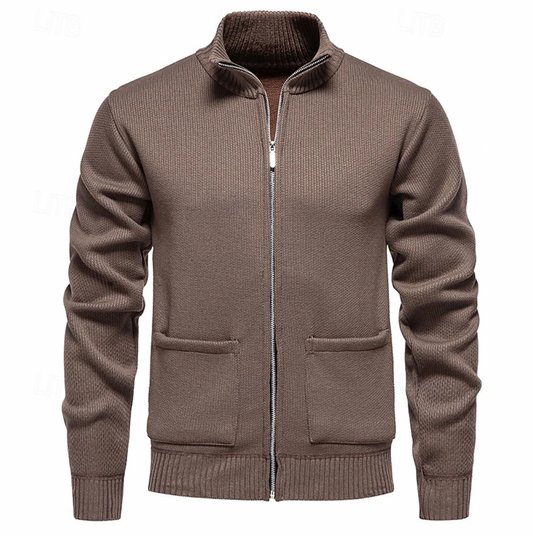 Kasjmier heren cardigan met ritssluiting – Laurent