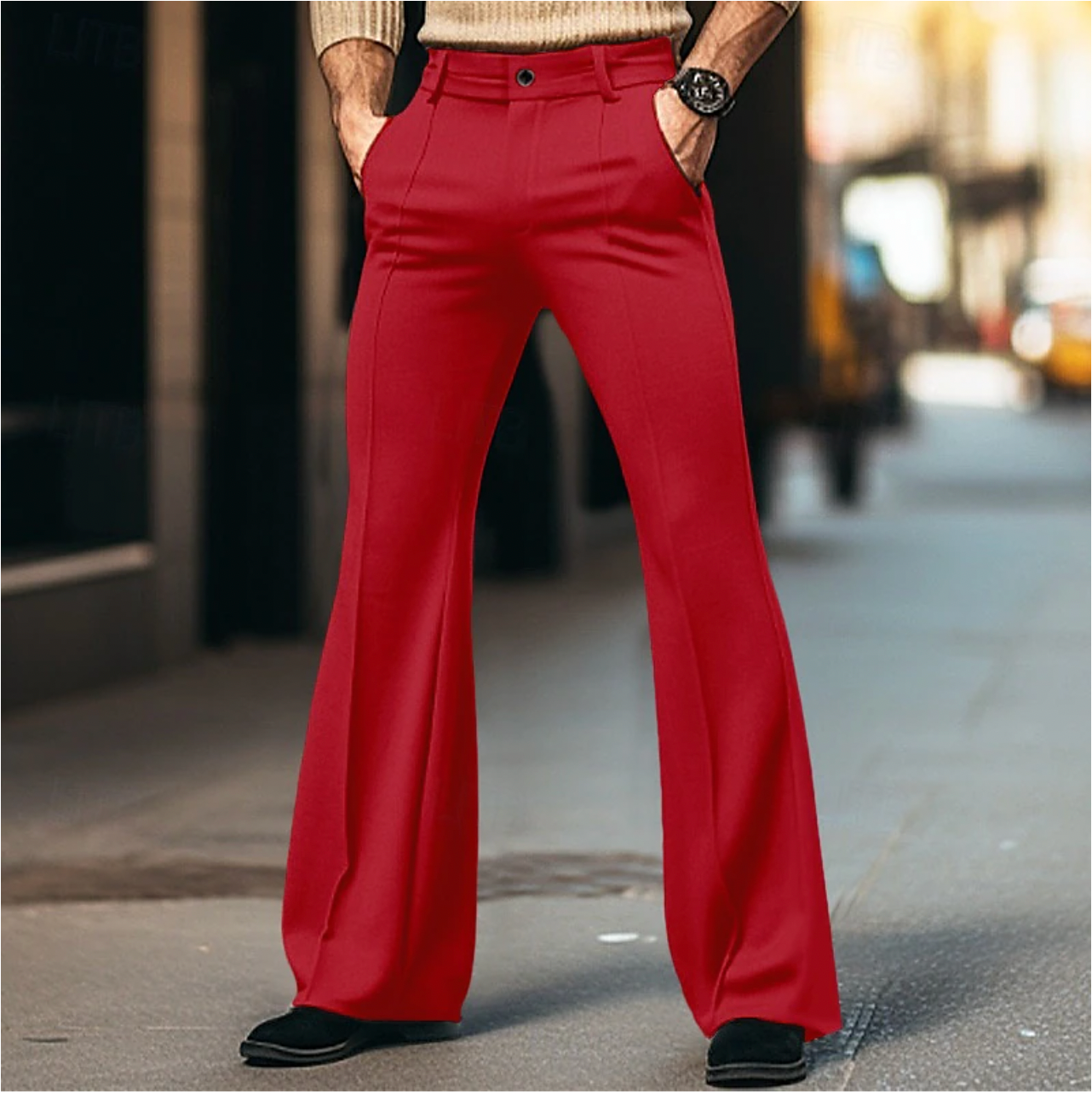 Heren Tailored Wijde Pantalons – Liam