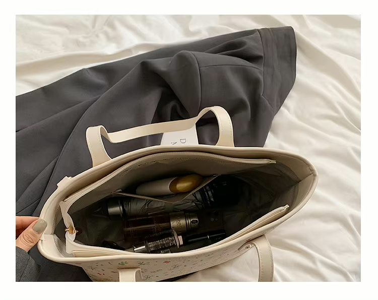 Vegan tote bag met strikdetail voor dames – Noraly