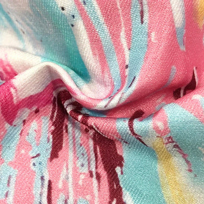Strapless mini jurk met print en sculptuurvorm – Kyra
