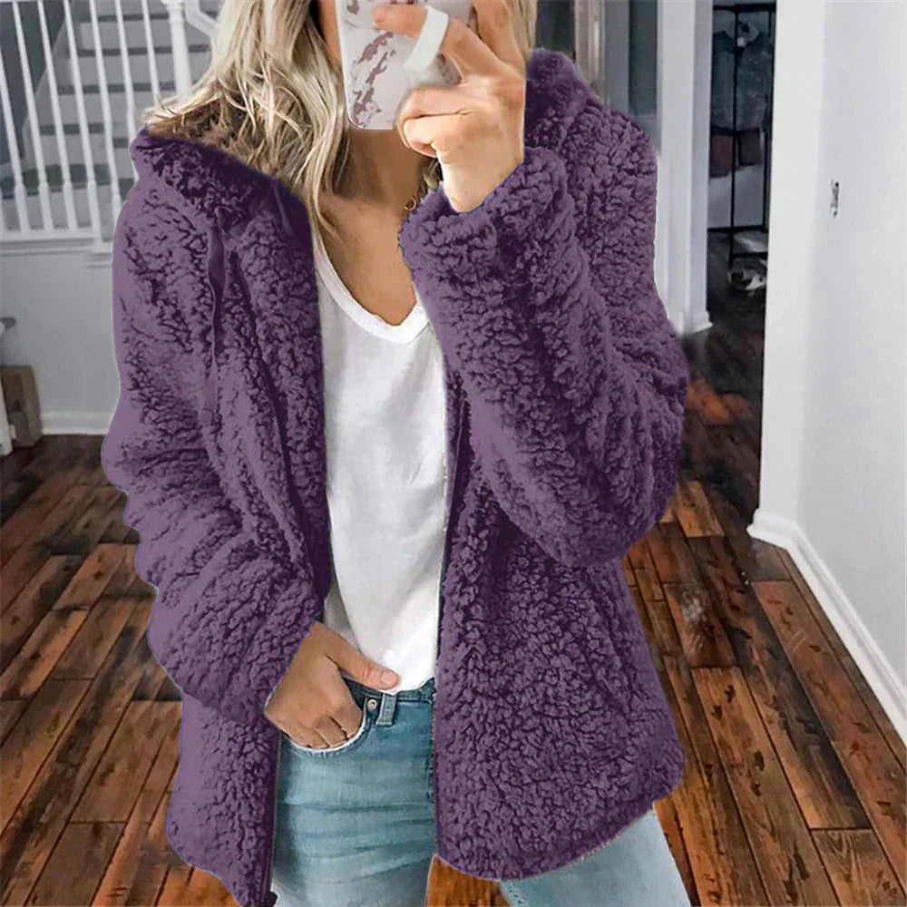 Warme en comfortabele teddy hoodie – Emma