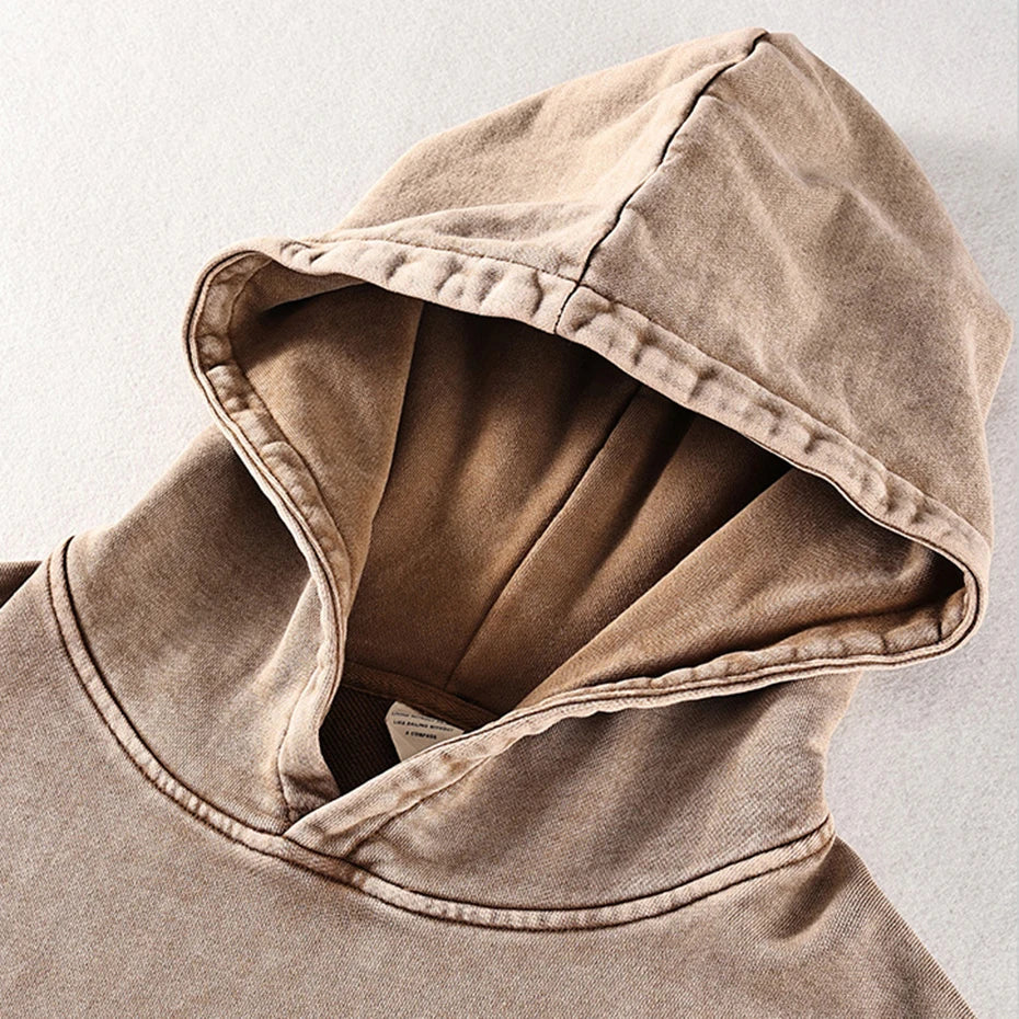 Stoere Vintage Hoodie met Oversized Pasvorm - Finn