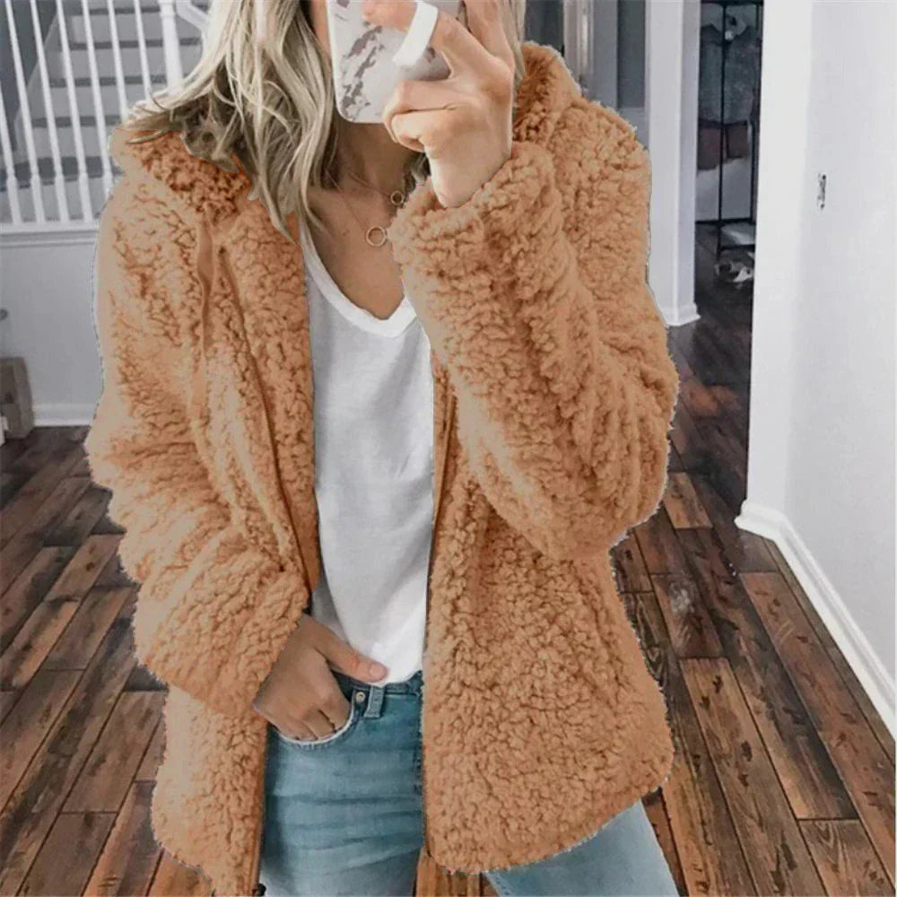 Warme en comfortabele teddy hoodie – Emma