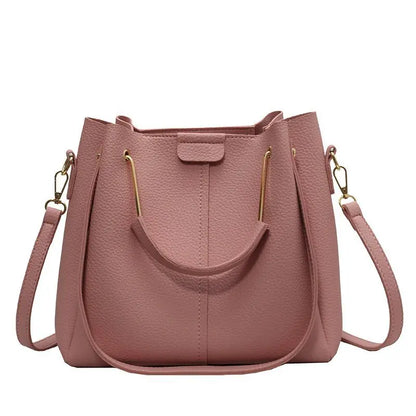 Elegante vegan tote bag met gouden details – Marelia