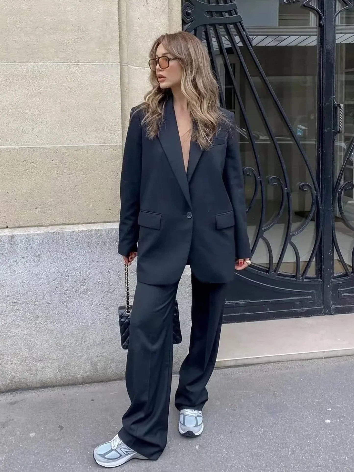 Dames Minimalistische Oversized Blazer – Camille