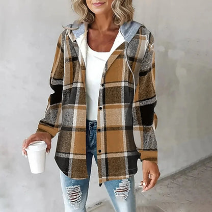 Warme Herfstjas met Capuchon voor Comfort – Evi