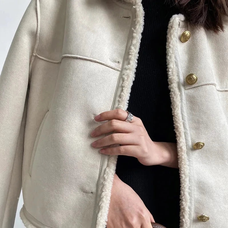 Suède Damesjack Luxe en Elegant voor Elke Gelegenheid – Sophie