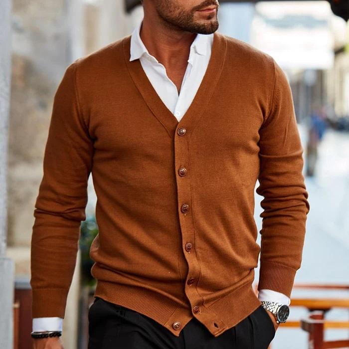 Elegante casual cardigan voor heren – Stef