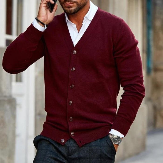Casual heren cardigan met elegante uitstraling – Stef