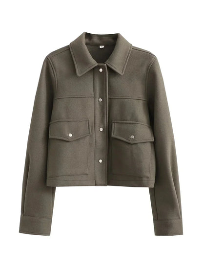 Trendy cropped bomberjack voor dames – Emma