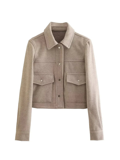 Trendy cropped bomberjack voor dames – Emma