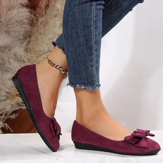 Comfortabele Dames Ballerina's met Strikdetail – Emma