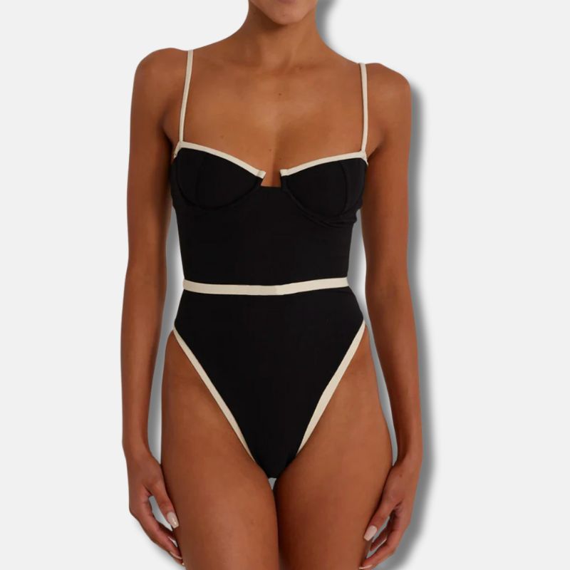 Corrigerend Badpak Luxe Diepe Hals Naadloze Fit – Juliette