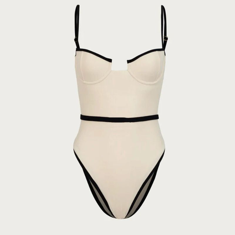 Corrigerend Badpak Luxe Diepe Hals Naadloze Fit – Juliette