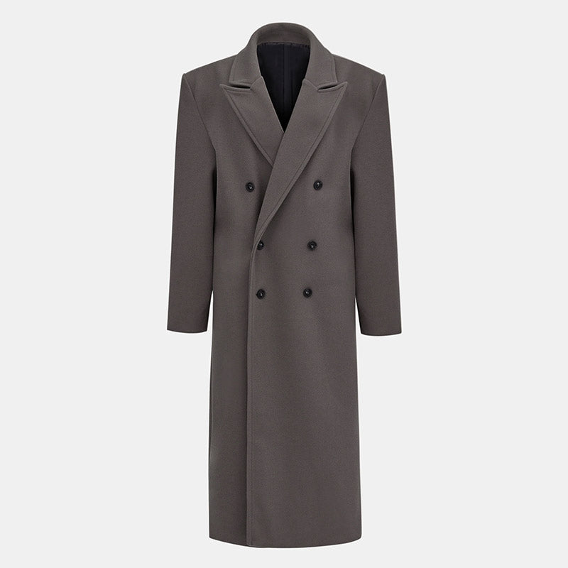Oversized Winterjas voor Dames met Wollook Stof – Mirelle