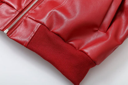 Synthetisch leren bomberjack voor dames – Sophia