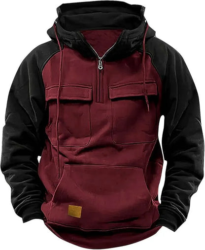 Warme Hoodie met Trendy Colorblock Ontwerp – Milan