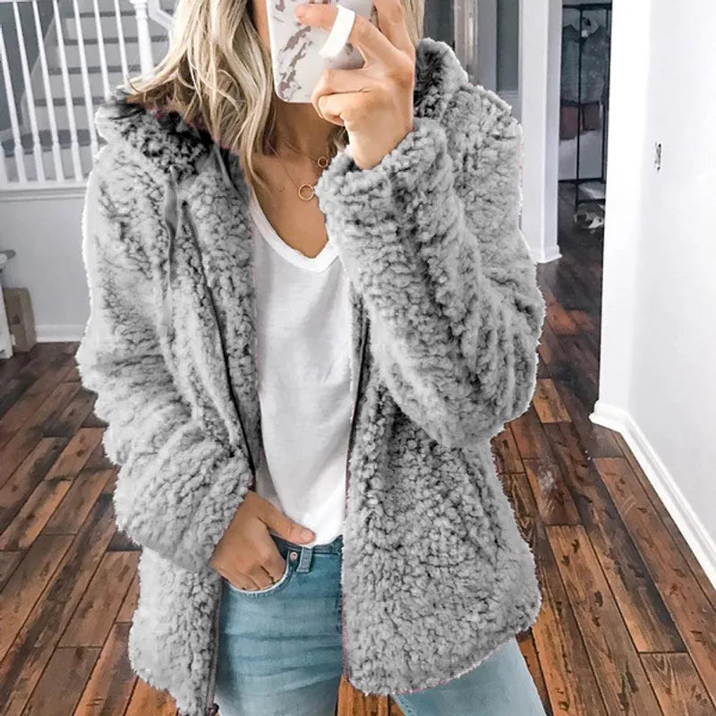 Warme en comfortabele teddy hoodie – Emma