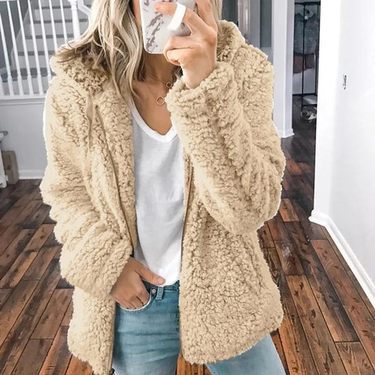 Warme Teddy Hoodie voor Dames – Sofie