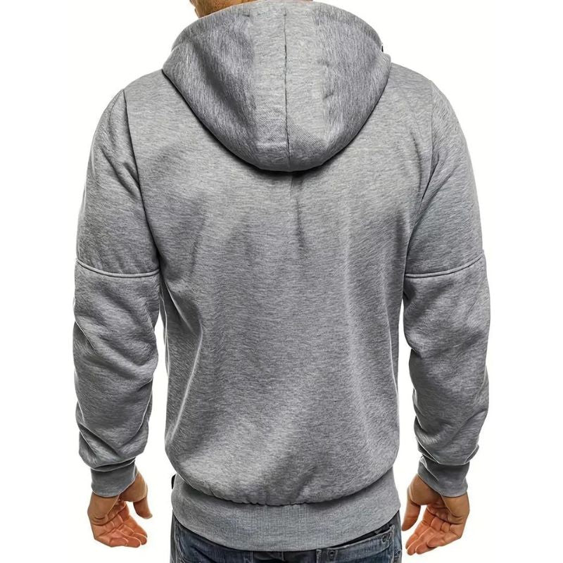 Casual sportieve heren hoodie met comfortabele pasvorm – Elias