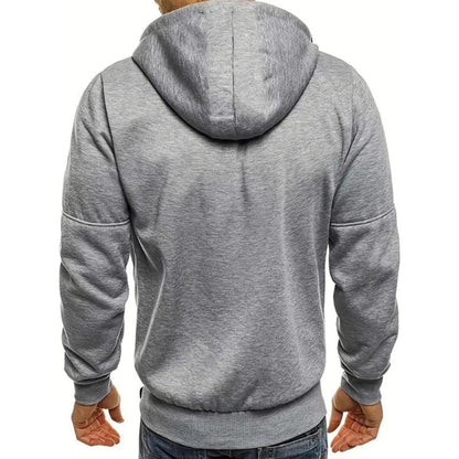 Casual sportieve heren hoodie met comfortabele pasvorm – Elias