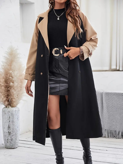 Stijlvolle 2-kleurige trenchcoat – Megan