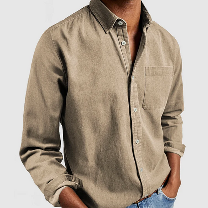 Casual Effen Oxford Overhemd voor Heren – Lucas