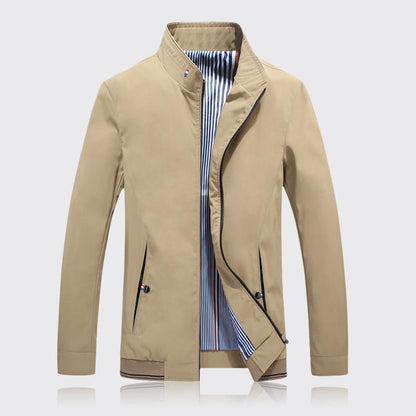 Casual Herenjas Met Opstaande Kraag – David