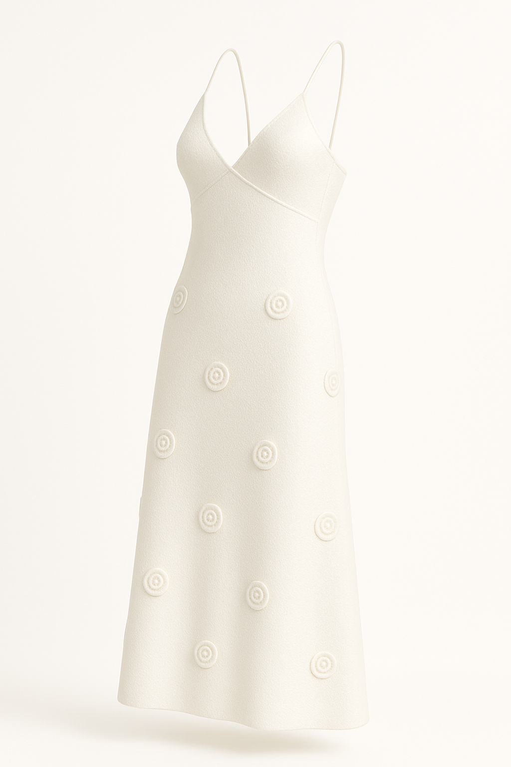 Zomerse dames maxi-jurk van gebreide stof – Rosa