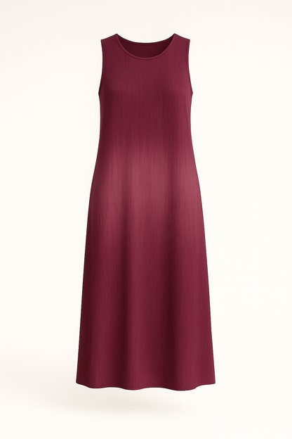 Lange damesjurk met tie-dyeprint – Monique