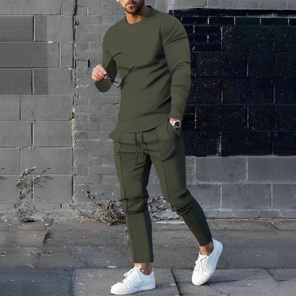 Street Style Set met Lange Mouwen voor Heren – Daan