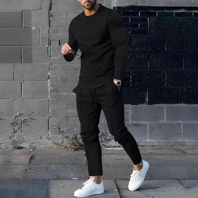 Street Style Set met Lange Mouwen voor Heren – Daan