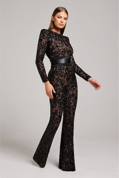 Jumpsuit Kant Elegant Voor Avond Gelegenheden – Mireille