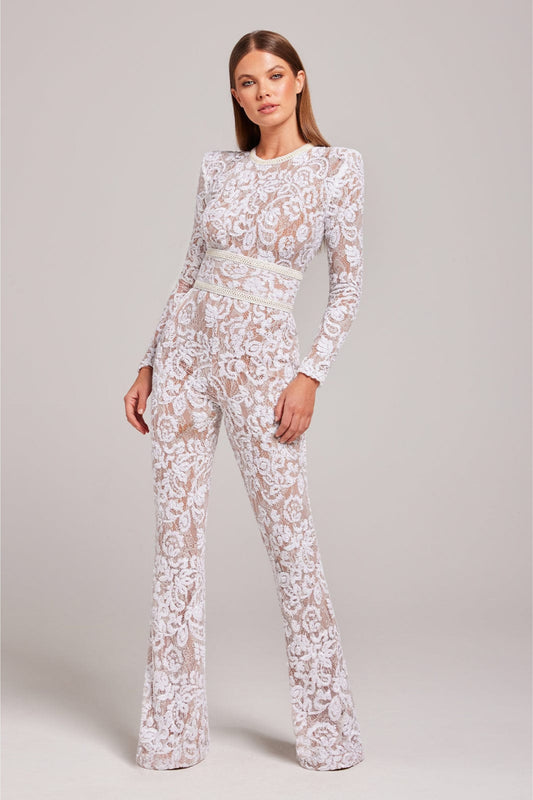Jumpsuit Kant Elegant Voor Avond Gelegenheden – Mireille