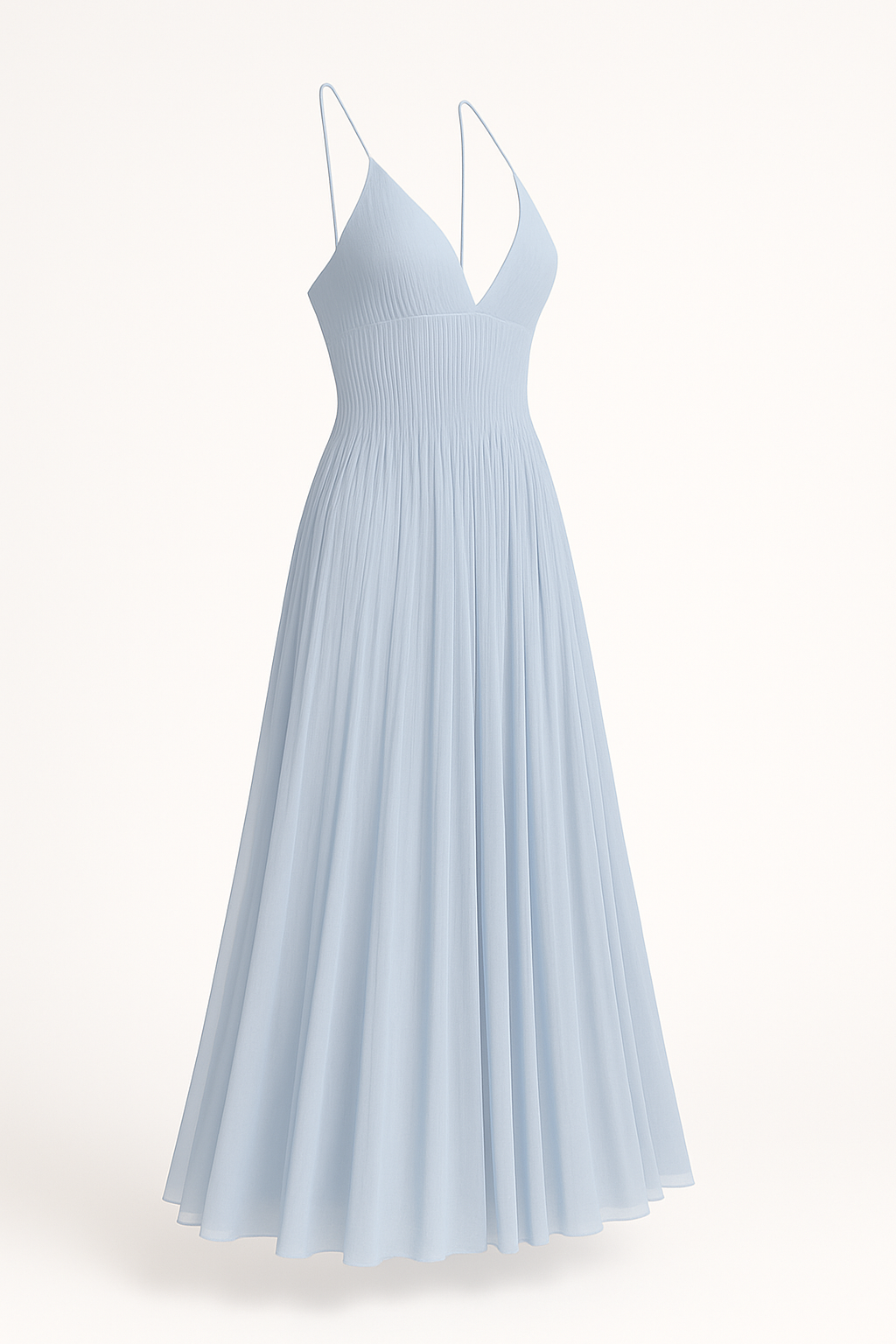 Romantische maxi-jurk met pintuck-details – Elise