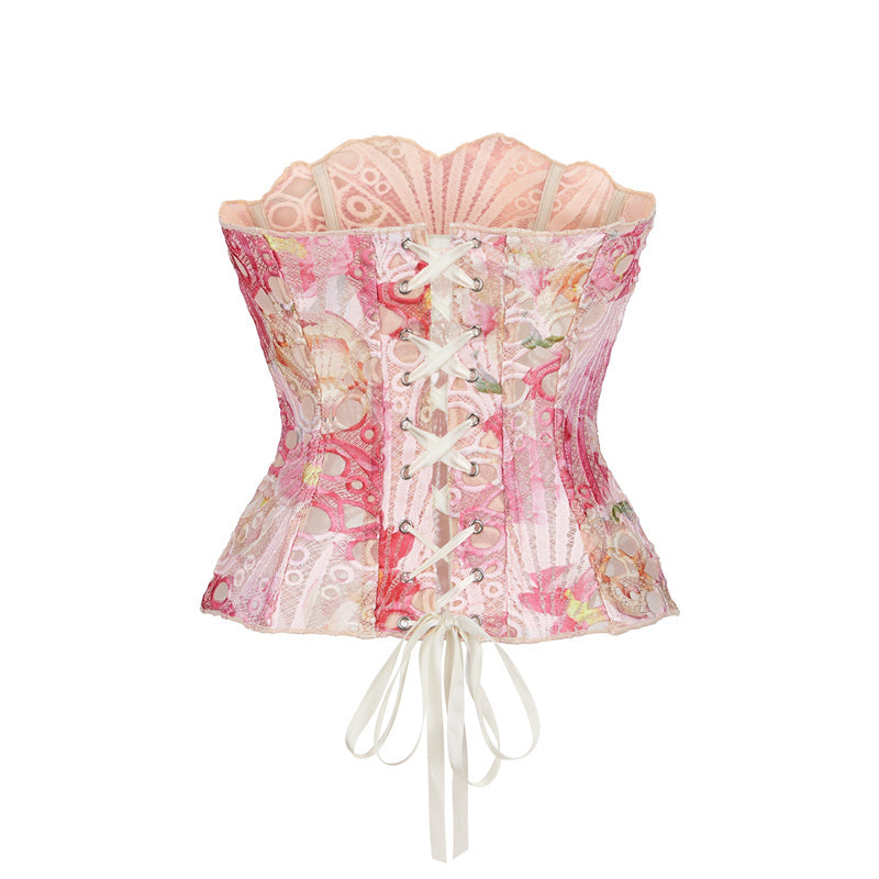 Kanten bustier top met baleinen voor dames – Nura