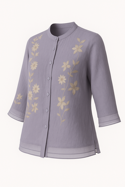 Luchtige Geborduurde Zomerblouse voor Dames – Laurienne