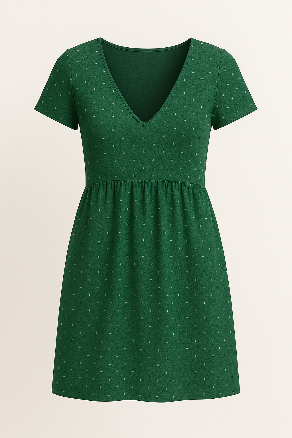 Retro polkadot midi-jurk met A-lijn – Lotte