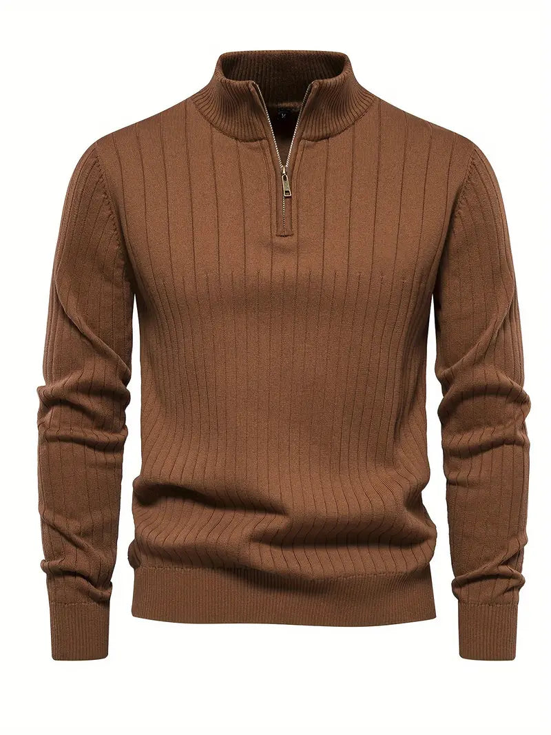 Heren Sweater met Halve Rits – Thomas