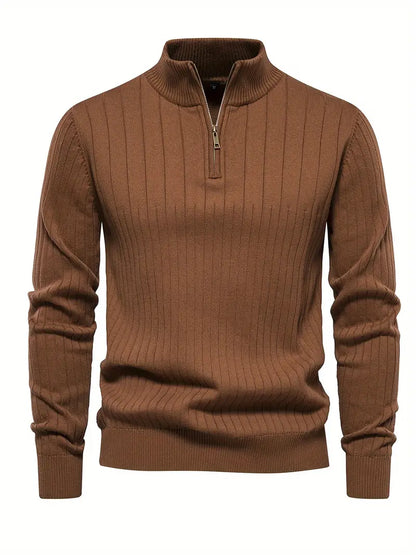 Heren Sweater met Halve Rits – Thomas