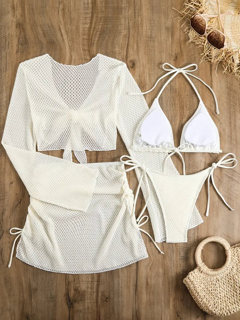 Wineglass Bay Gebreide Vierdelige Bikiniset