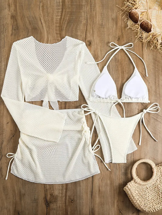 Wineglass Bay Gebreide Vierdelige Bikiniset