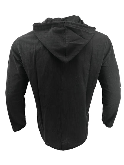 Heren Casual Hooded Shirt Katoen Linnen – Thomas