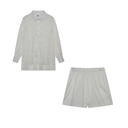 Casual shirt en shorts set voor dames – Maud