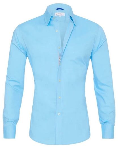Stijlvolle Zipper Shirt Met Knoopjes Voor Heren - Bjorn