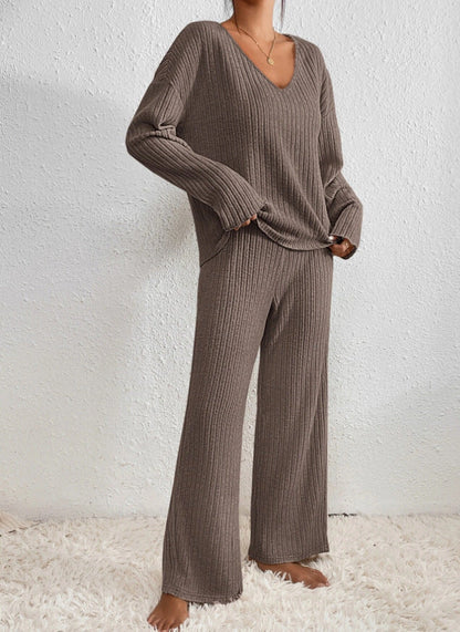 Geribbelde dames set voor moeiteloze elegantie – Isa